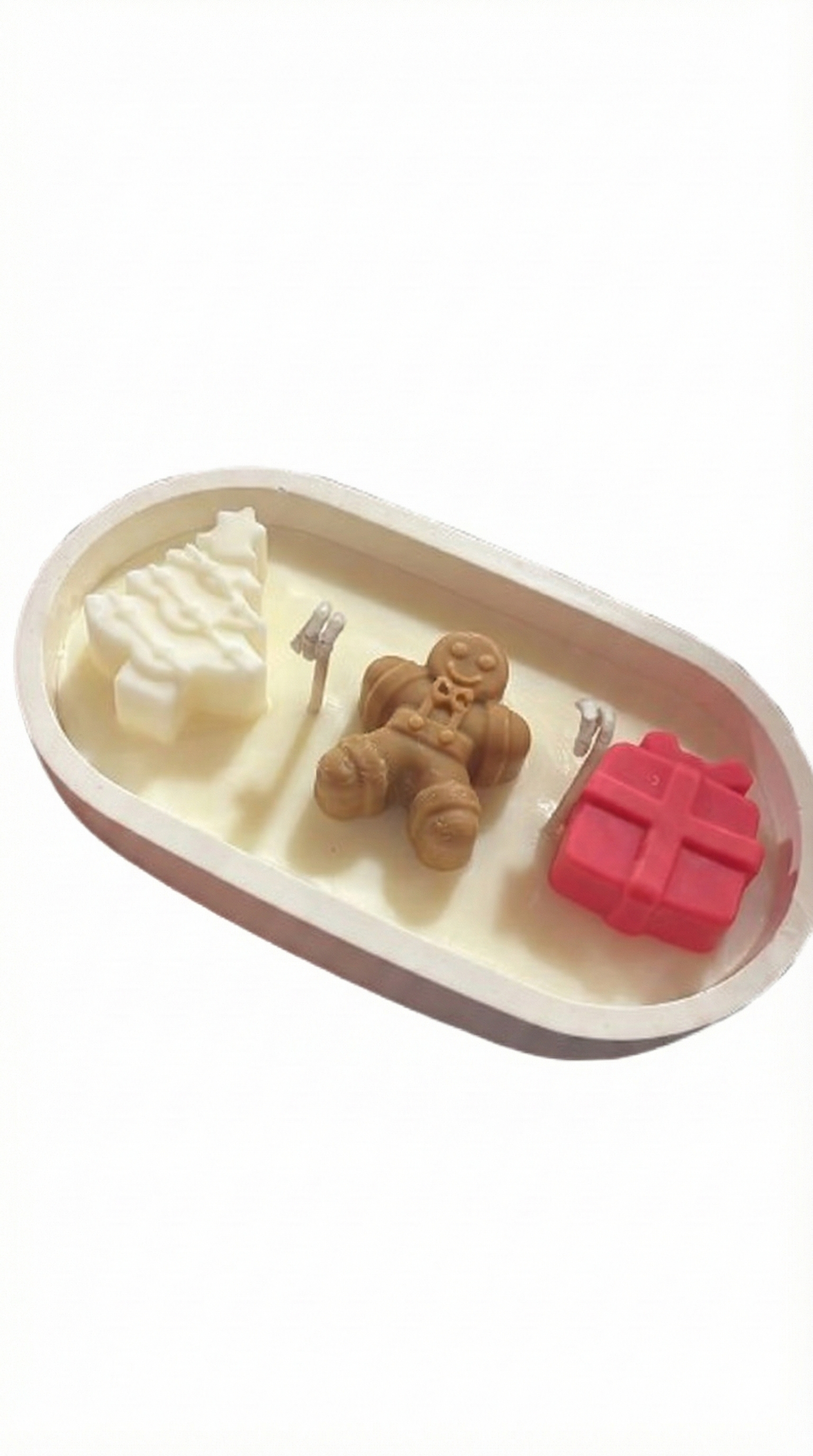 Secret Santa Stone Candle