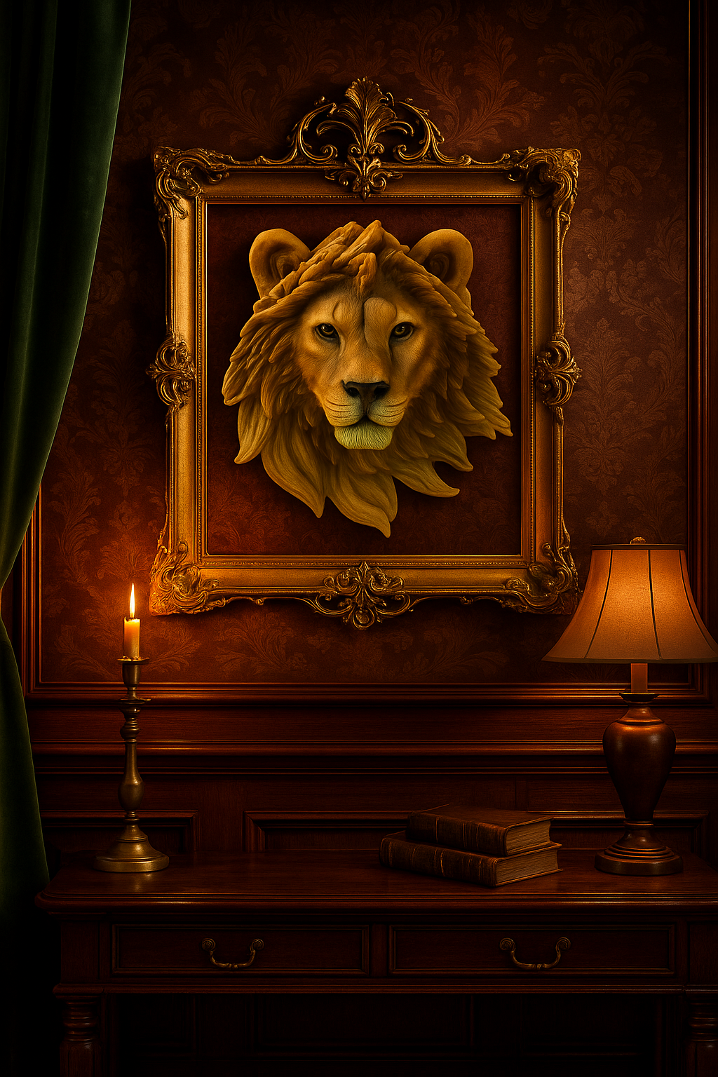 Majestic Lion Décor