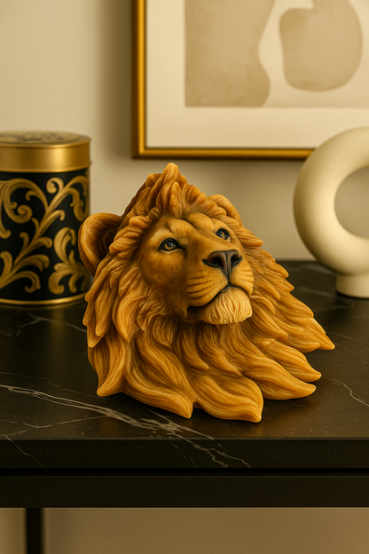 Royal Lion Statue Candle
