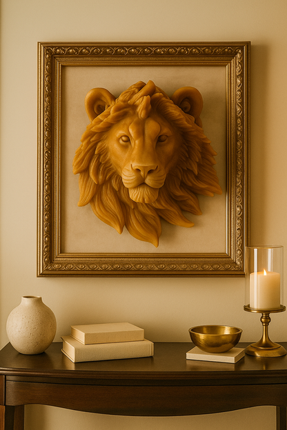 Royal Lion Statue Candle