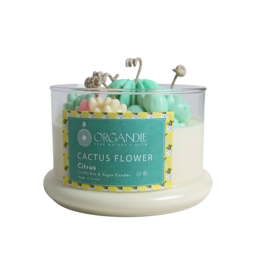 Cactus Flower Candle 