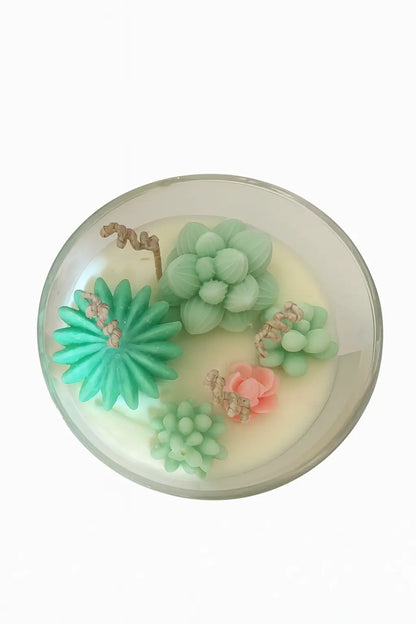 Cactus Flower Candle 