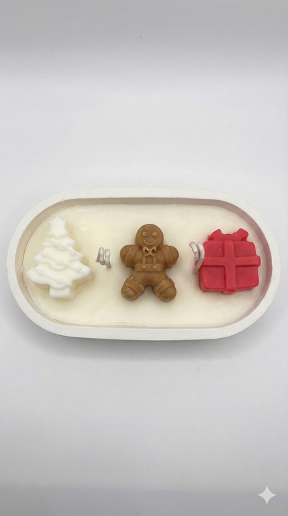 Secret Santa Stone Candle