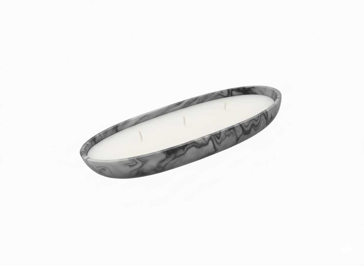 Charcoal Stone oval