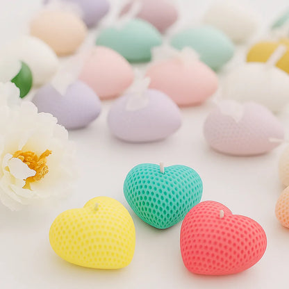 3D Heart Candle - 3 Pieces