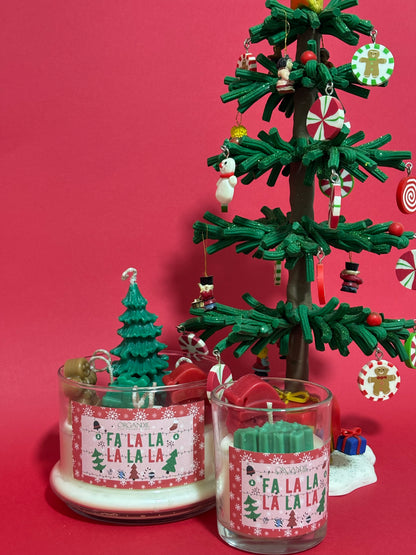 شمعة "FA LA LA LA"