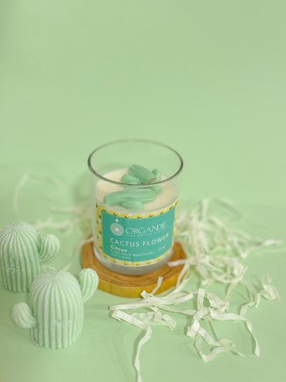 Cactus Flower Candle 
