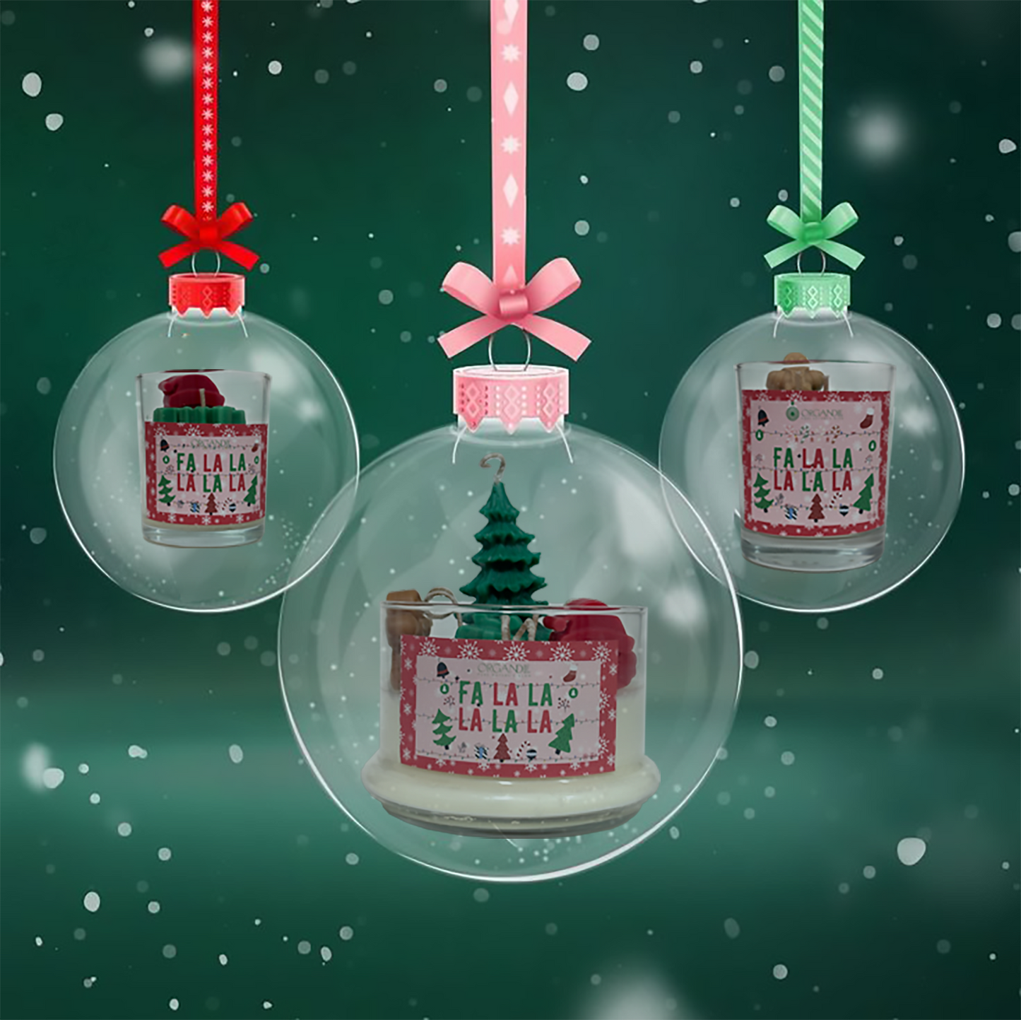 شمعة "FA LA LA LA"